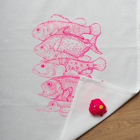 Geschirrtuch- Fische