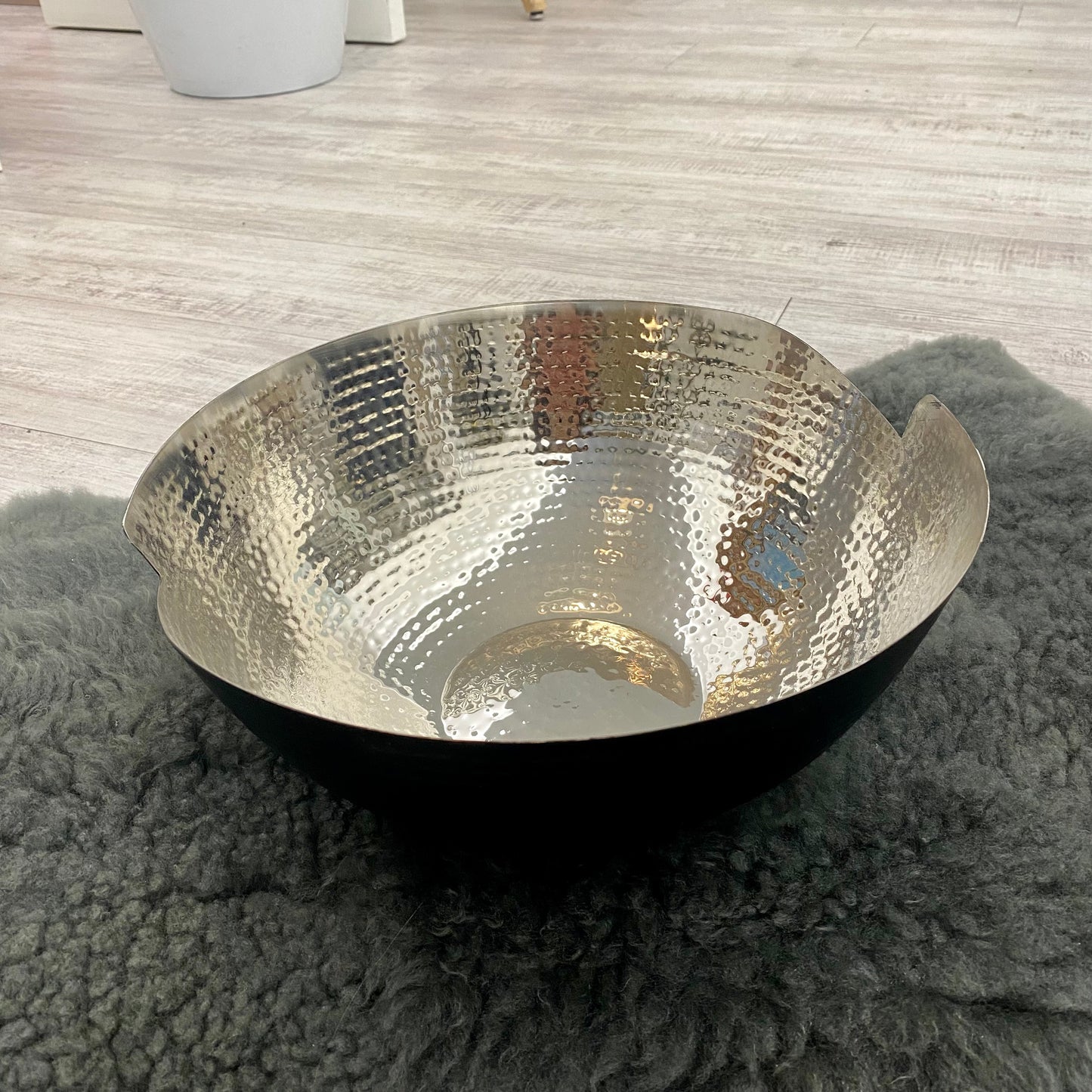 Metallschale Marrakesch schwarz/silber