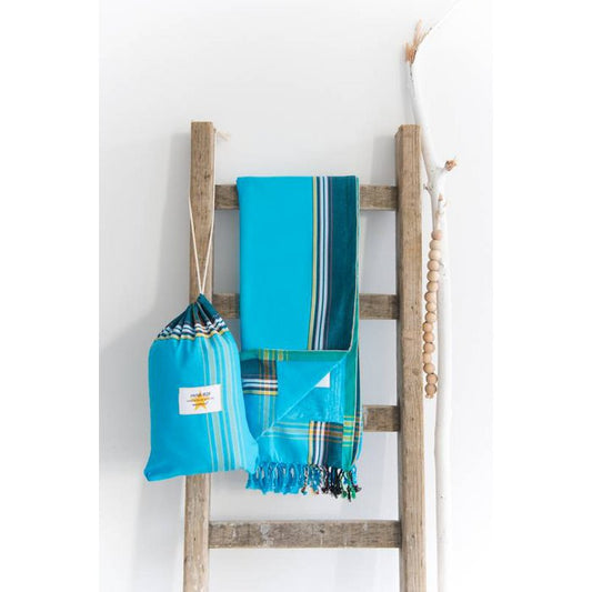 Kikoy Strandtuch Cala Corral, blau