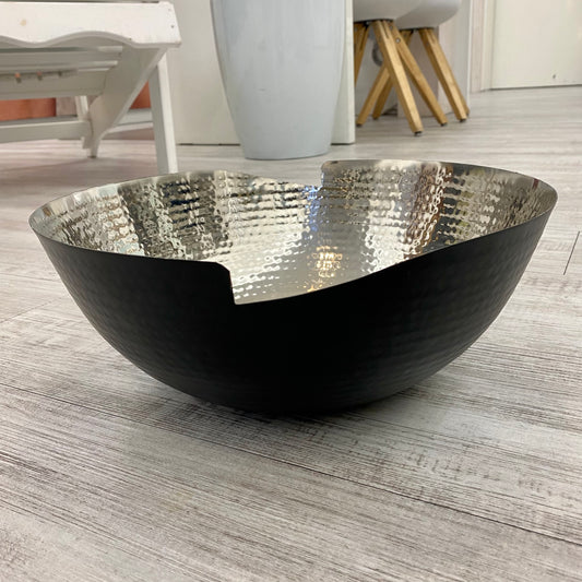 Metallschale Marrakesch schwarz/silber