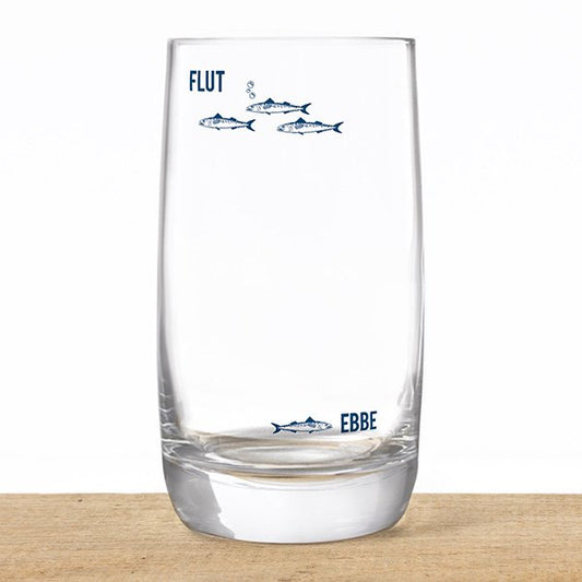 Kristallglas Ebbe und Flut