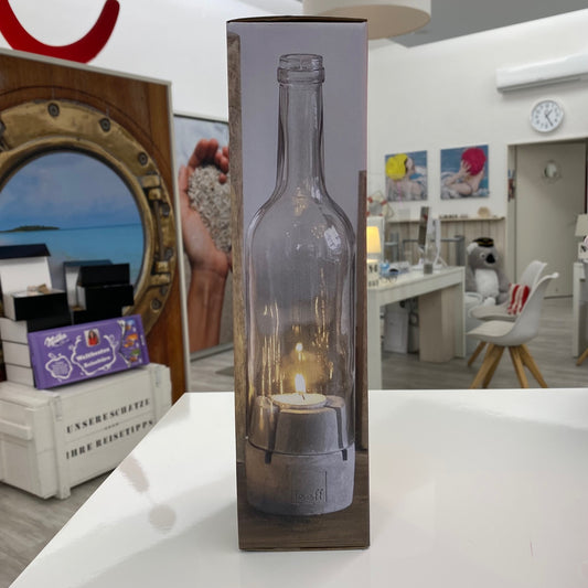 Windlicht Glasflasche