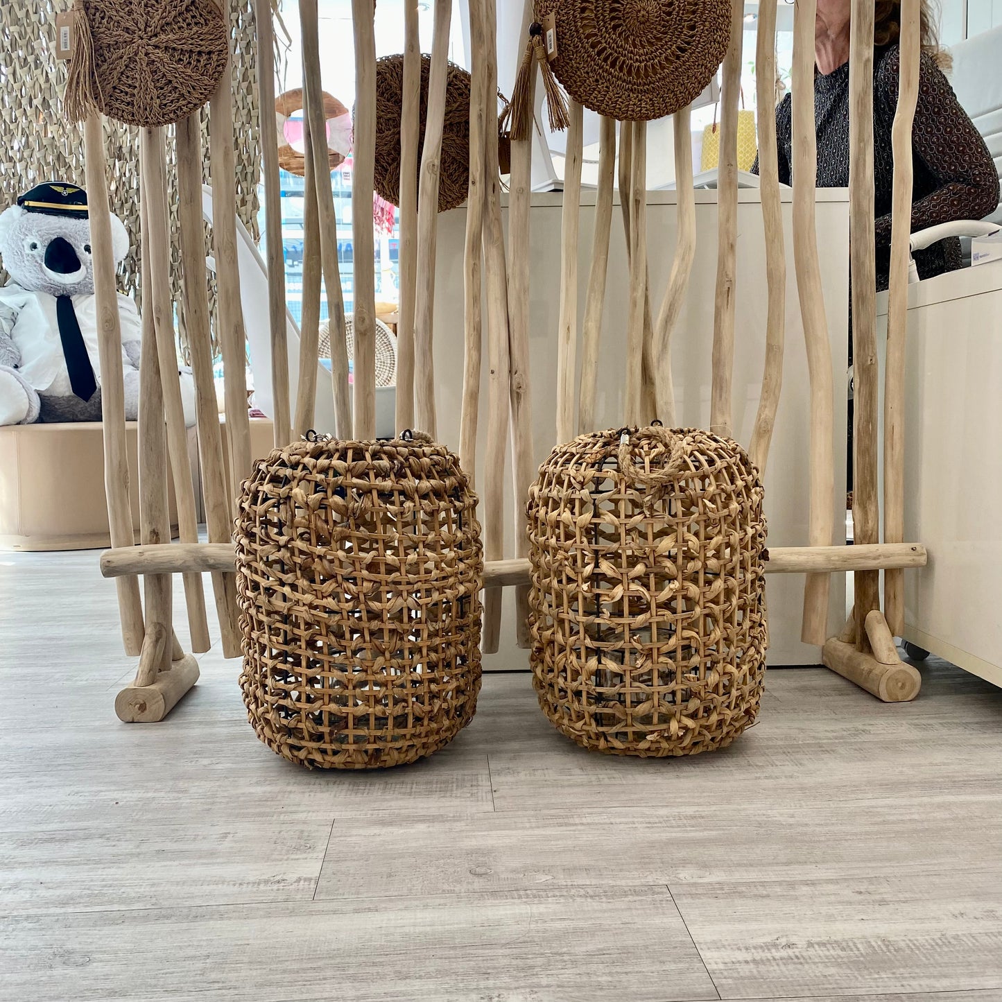 Boho Windlicht groß