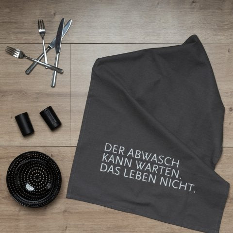 Geschirrtuch-der Abwasch kann warten…