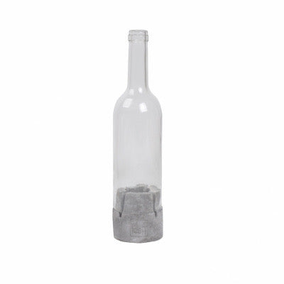 Windlicht Glasflasche