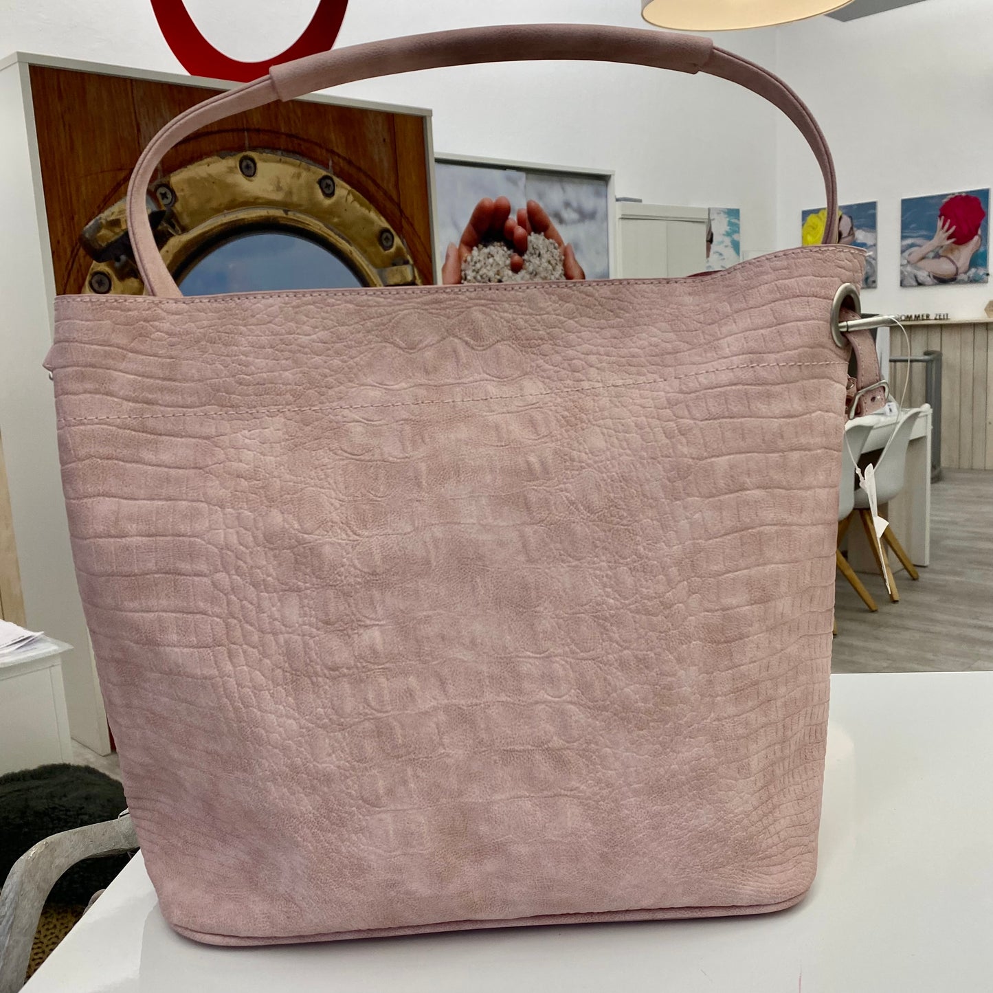 Rosa Handtasche Two in One